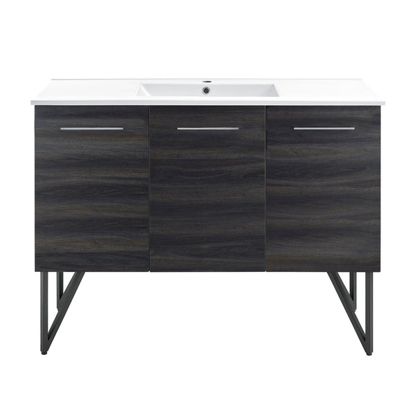 Swiss Madison Annecy 48" Bathroom Vanity in Black Walnut - SM-BV224 - Backyard Provider