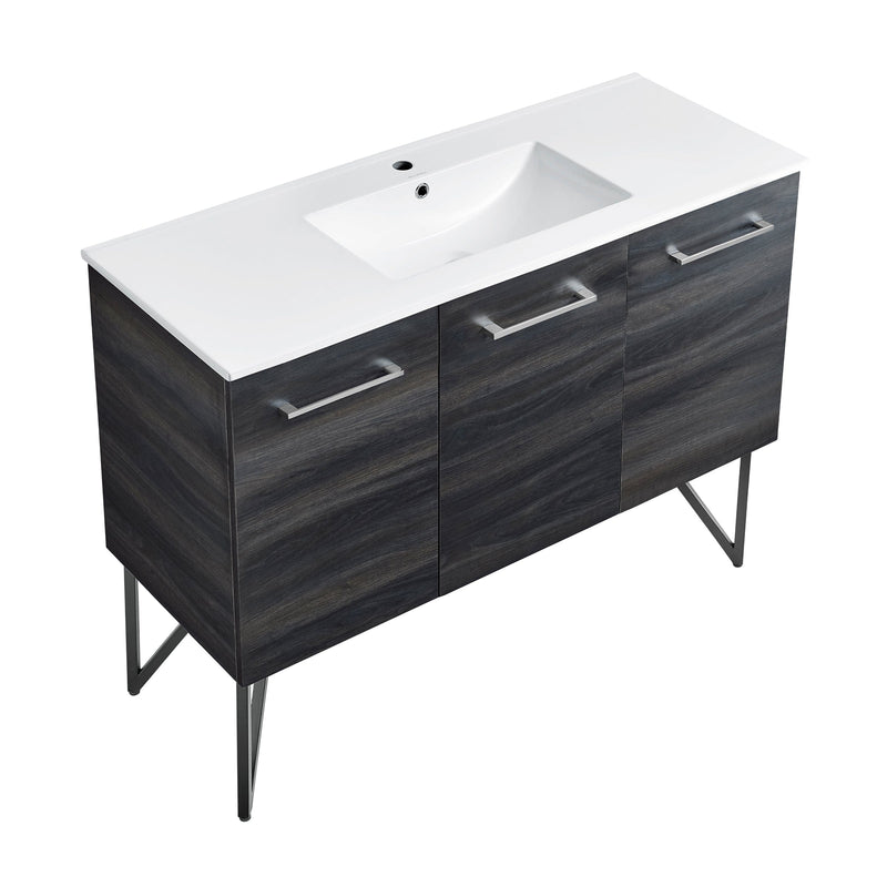 Swiss Madison Annecy 48" Bathroom Vanity in Black Walnut - SM-BV224 - Backyard Provider