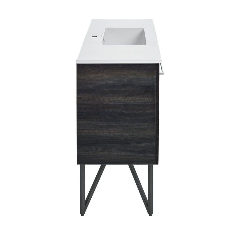 Swiss Madison Annecy 48" Bathroom Vanity in Black Walnut - SM-BV224 - Backyard Provider