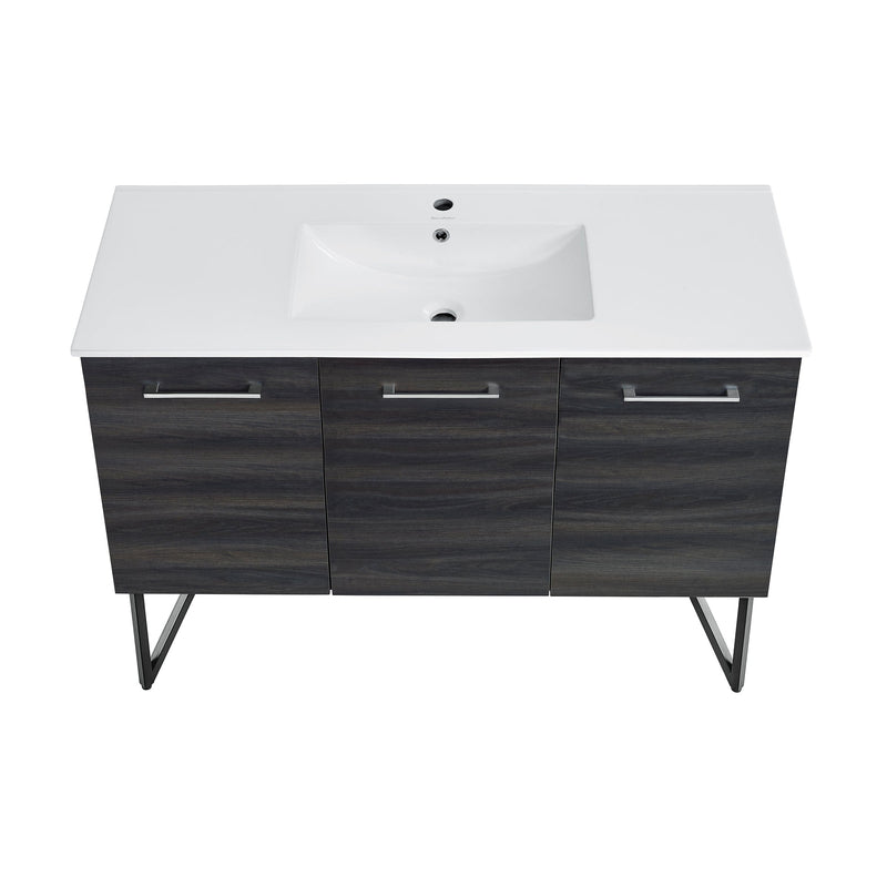 Swiss Madison Annecy 48" Bathroom Vanity in Black Walnut - SM-BV224 - Backyard Provider