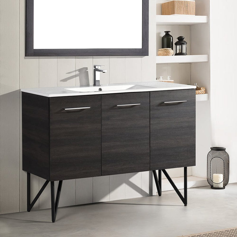 Swiss Madison Annecy 48" Bathroom Vanity in Black Walnut - SM-BV224 - Backyard Provider