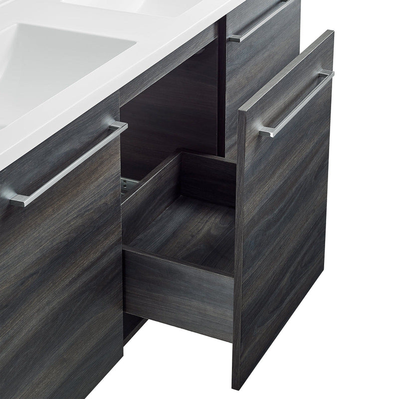 Swiss Madison Annecy 60" Bathroom Vanity in Black Walnut - SM-BV226 - Backyard Provider