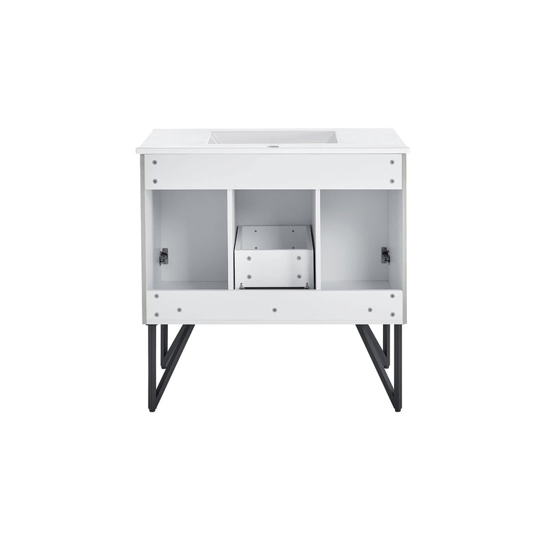 Swiss Madison Annecy 36" Bathroom Vanity in Brushed Grey - SM-BV233 - Backyard Provider