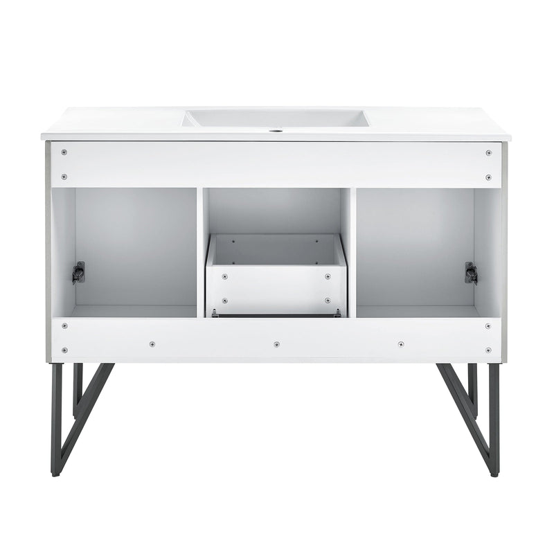 Swiss Madison Annecy 48" Bathroom Vanity in Brushed Grey - SM-BV234 - Backyard Provider