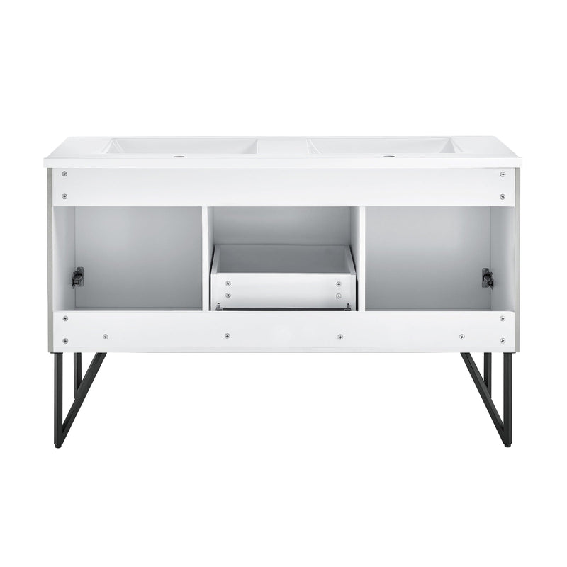 Swiss Madison Annecy 60" Bathroom Vanity in Brushed Grey - SM-BV236 - Backyard Provider