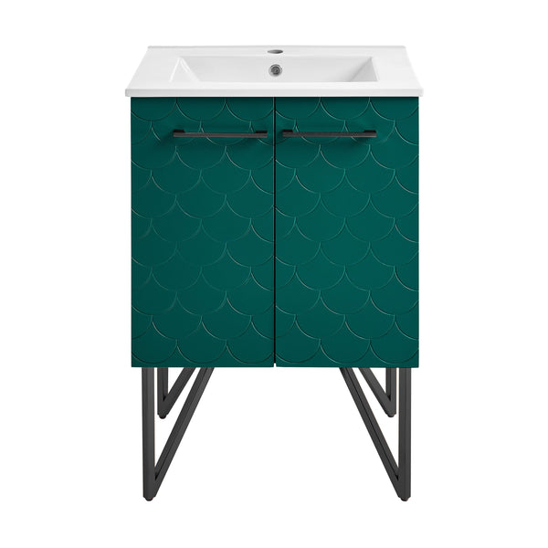 Swiss Madison Annecy 24" Bathroom Vanity in Barracuda Teal - SM-BV253T - Backyard Provider