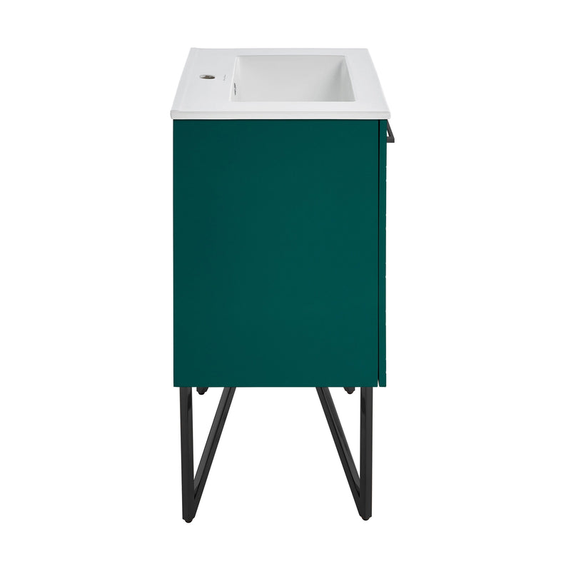 Swiss Madison Annecy 24" Bathroom Vanity in Barracuda Teal - SM-BV253T - Backyard Provider