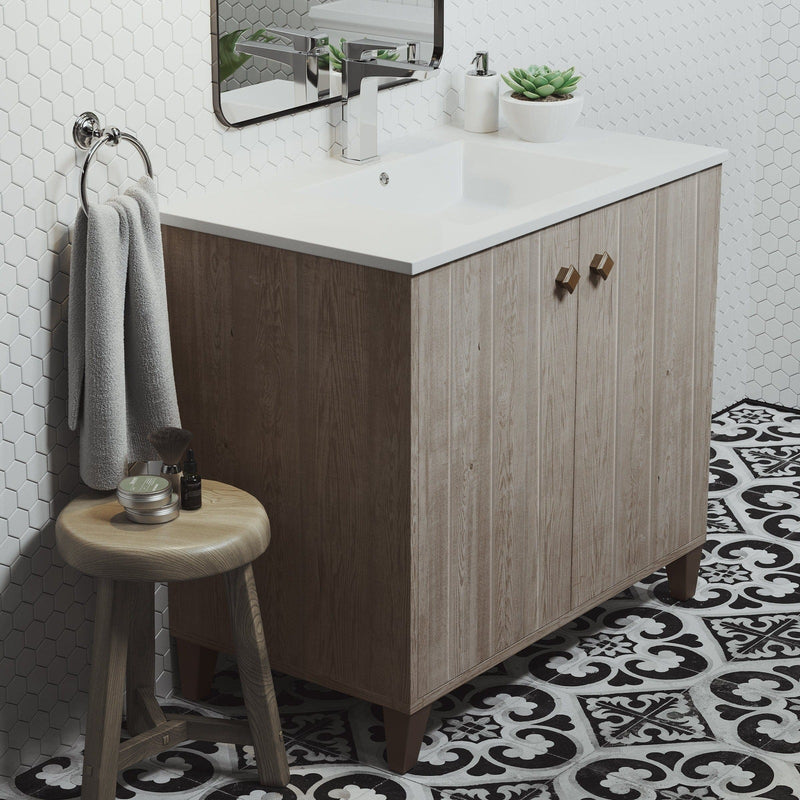 Swiss Madison Eclair 36" Bathroom Vanity in Oak - SM-BV343 - Backyard Provider