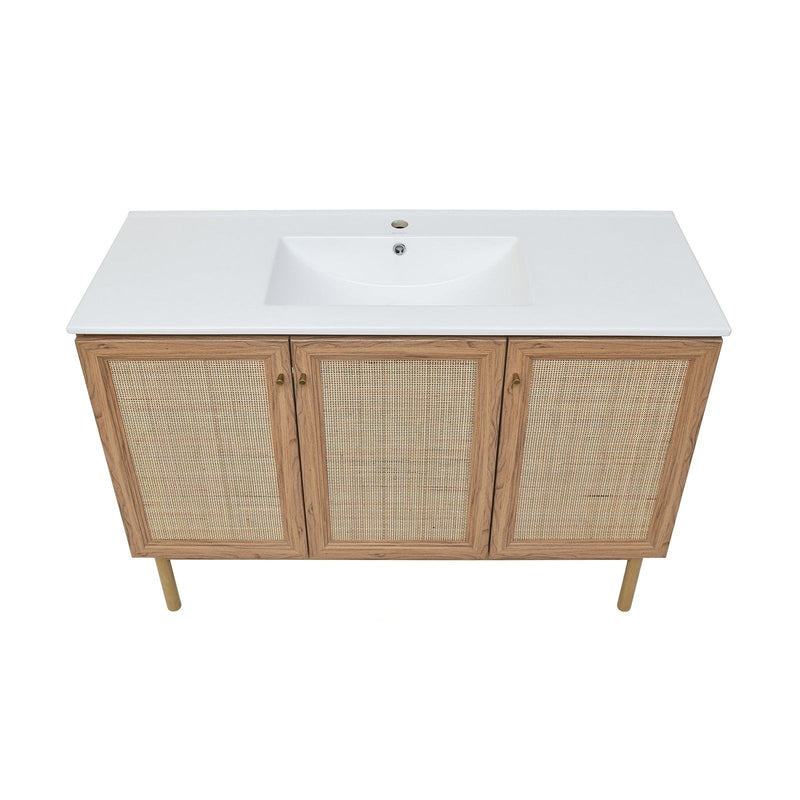 Swiss Madison Classé 48" Bathroom Vanity in Oak - SM-BV665 - Backyard Provider