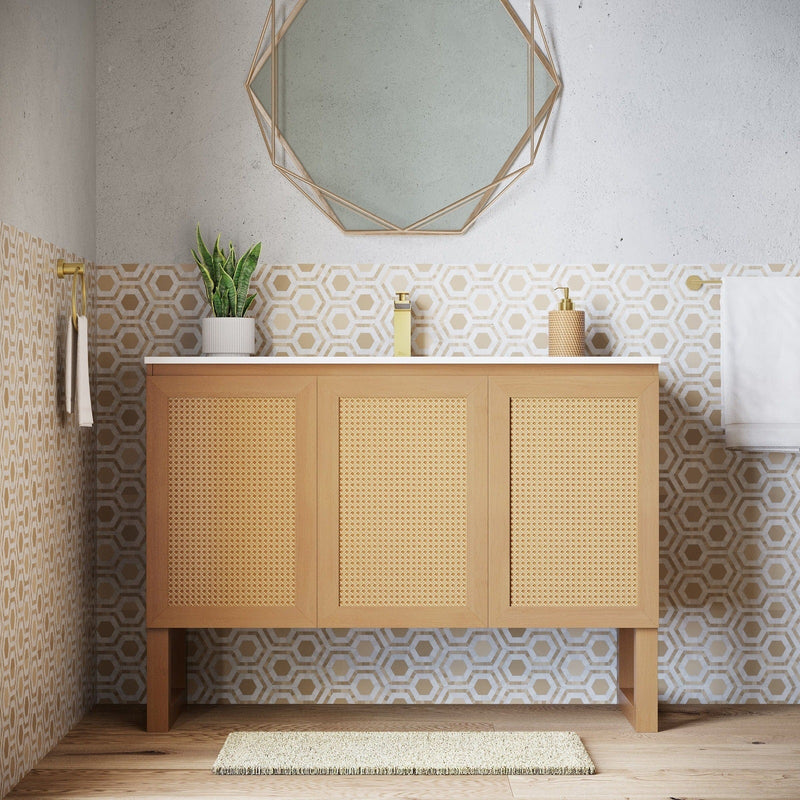 Swiss Madison Arles 48" Single, Bathroom Vanity in Honey - SM-BV811 - Backyard Provider