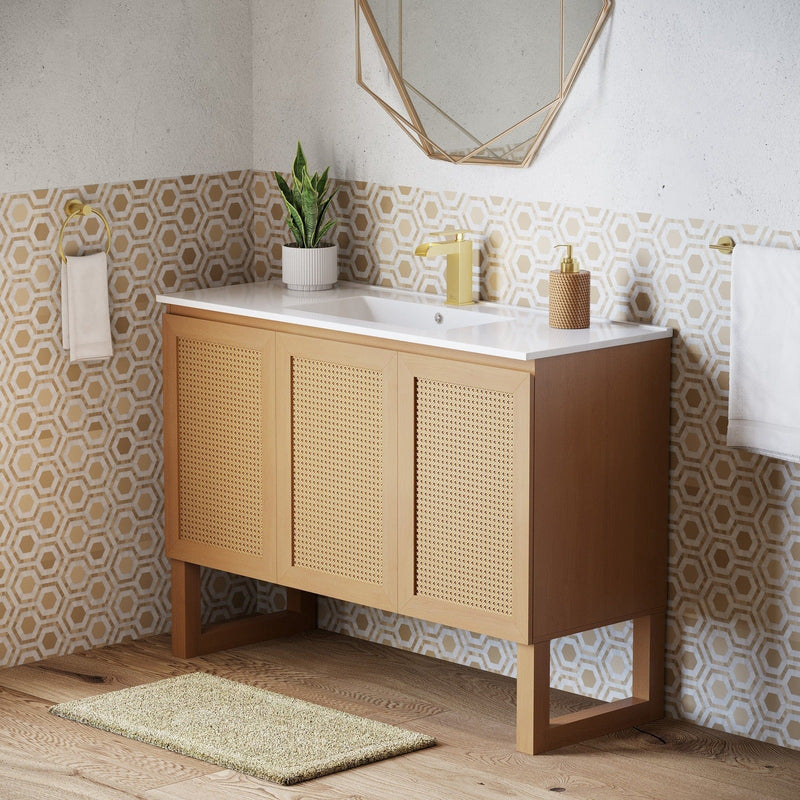 Swiss Madison Arles 48" Single, Bathroom Vanity in Honey - SM-BV811 - Backyard Provider