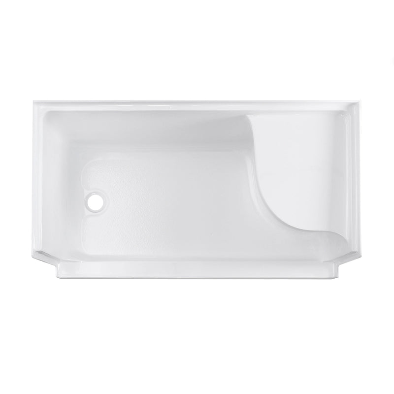 Swiss Madison Aquatique 60" x 32" Left Drain, Shower Base - SM-SB537W - Backyard Provider