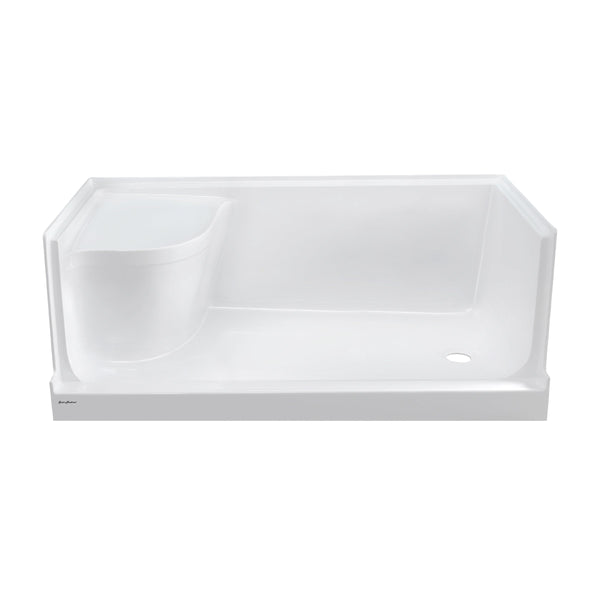 Swiss Madison Aquatique 60" x 32" Right Drain, Shower Base - SM-SB538W - Backyard Provider