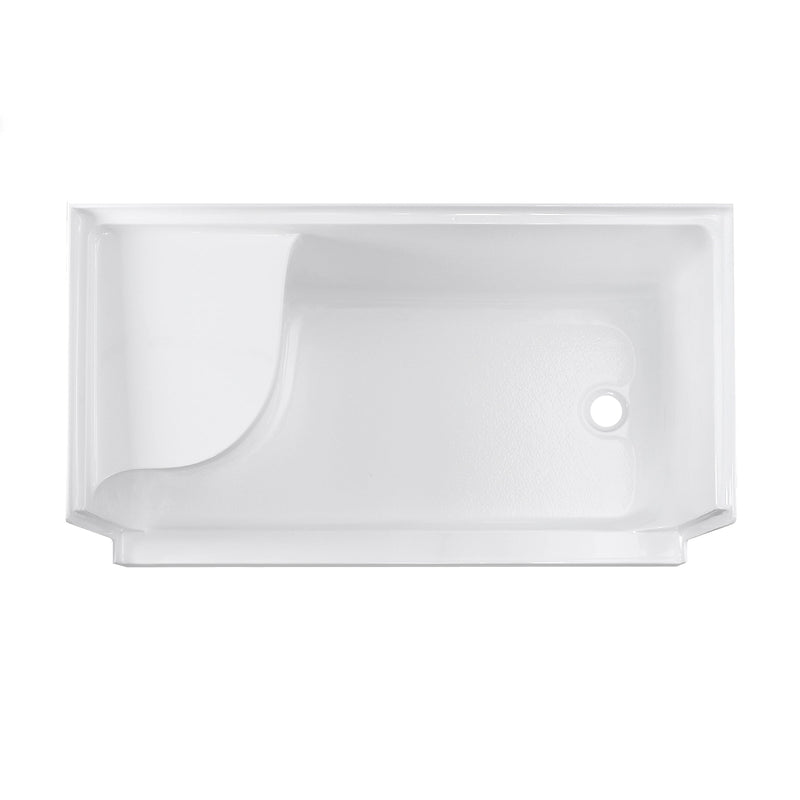 Swiss Madison Aquatique 60" x 32" Right Drain, Shower Base - SM-SB538W - Backyard Provider