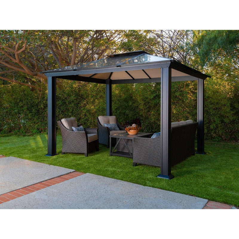 Paragon Outdoor Santa Monica Hard Top Gazebo -GZ3XL - Backyard Provider