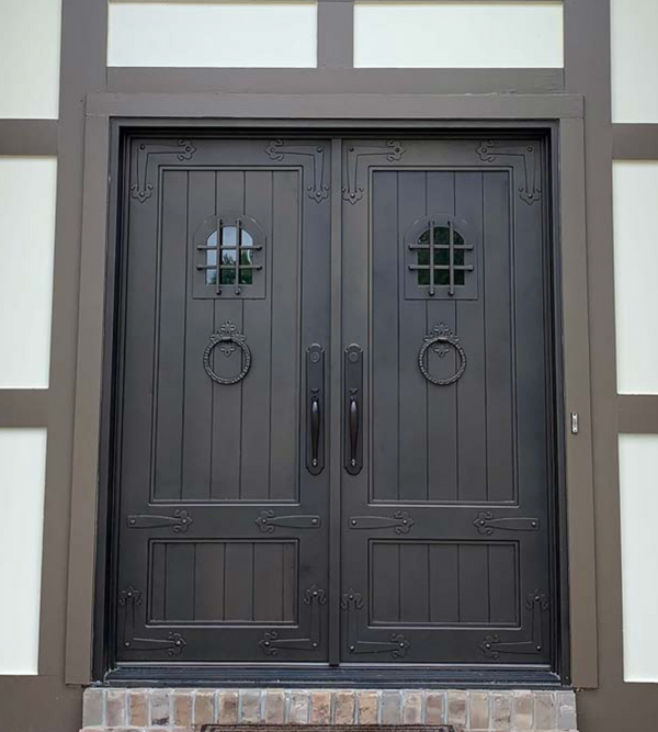 Premier Iron Doors USA Made Custom Iron Entry Door Castle Design PIDCASTLE