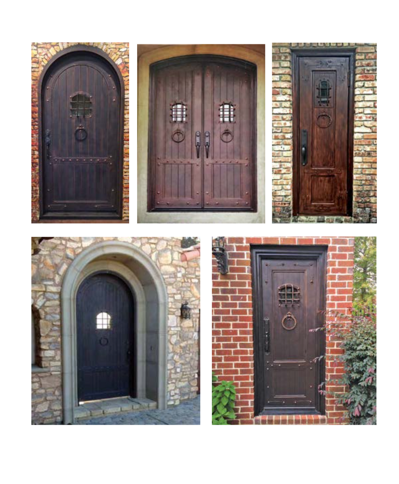 Premier Iron Doors USA Made Custom Iron Entry Door Castle Design PIDCASTLE