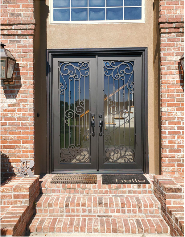 Premier Iron Doors USA Made Custom Iron Entry Door Orleans Design PIDORLEANS