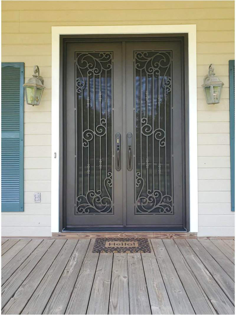 Premier Iron Doors USA Made Custom Iron Entry Door Orleans Design PIDORLEANS