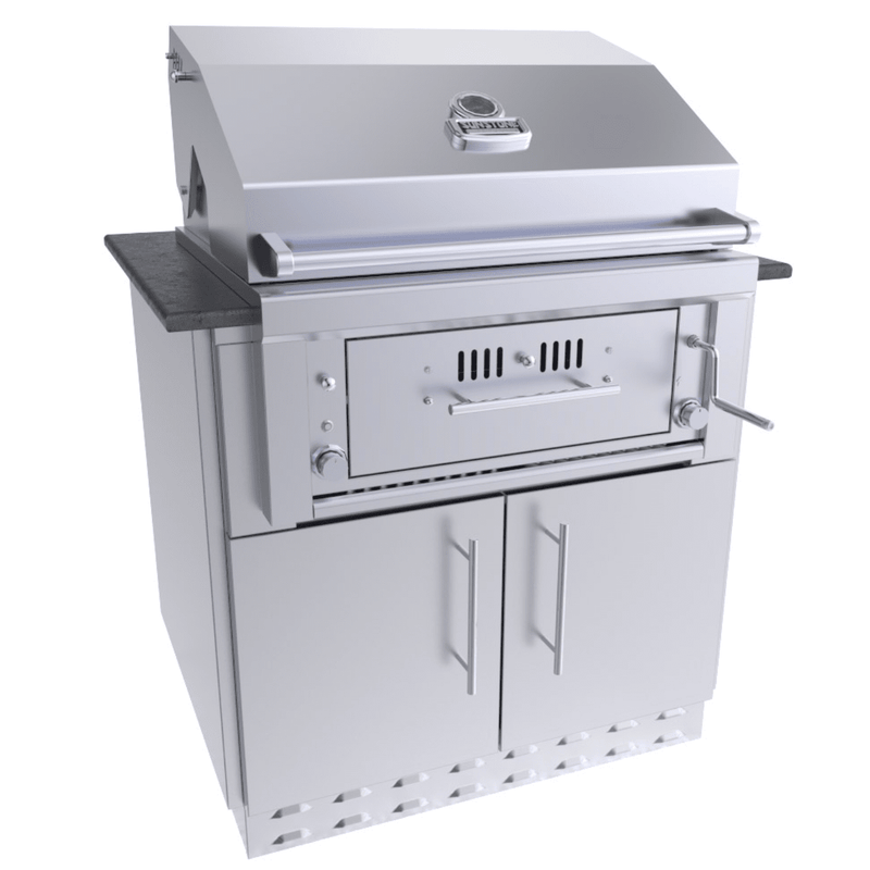 Sunstone Metal Products Hybrid Grills - 30" Drop In Charcoal Grill