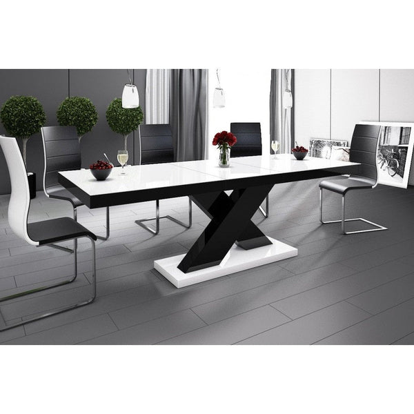 Maxima House XENA Dining Set white/black - HU0038K-104 - Backyard Provider