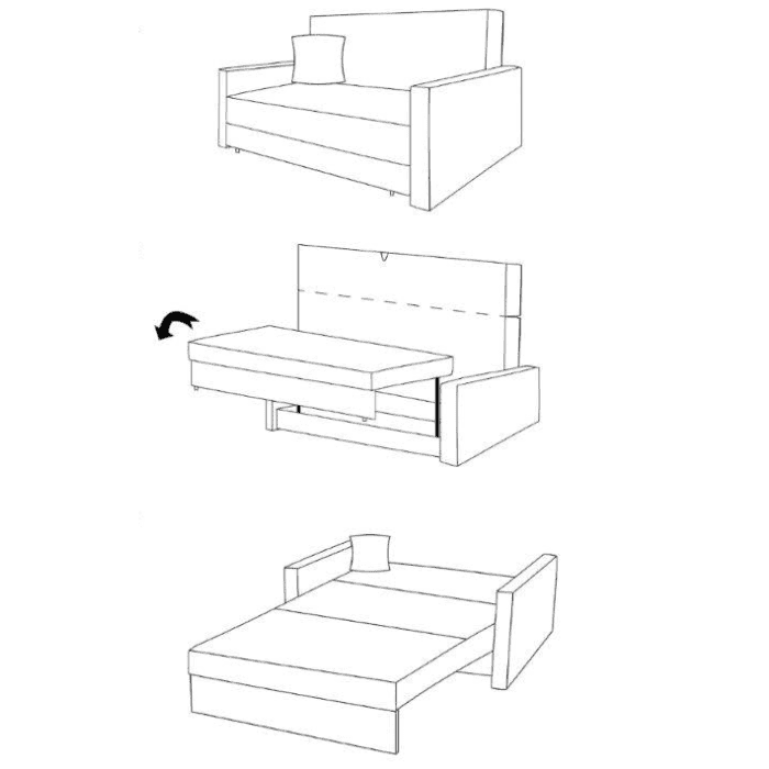 Maxima House ZAYN Sofa bed - MIR007 - Backyard Provider