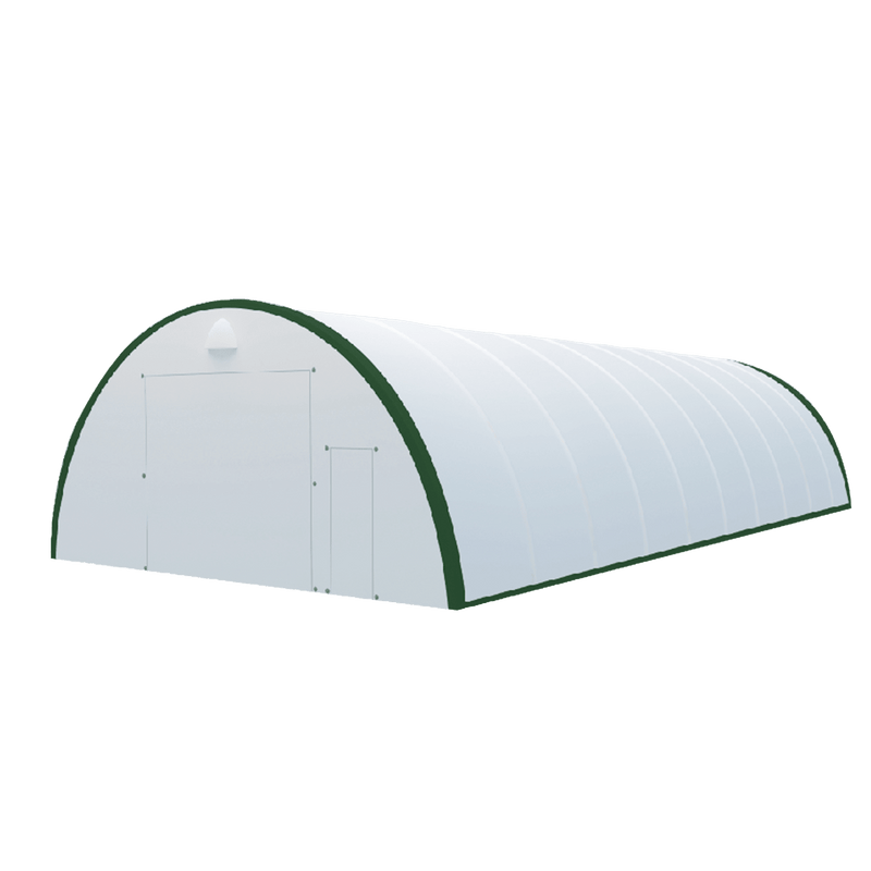 Gold Mountain Single Truss Arch Storage Shelter W30'xL65'xH15' SS000154