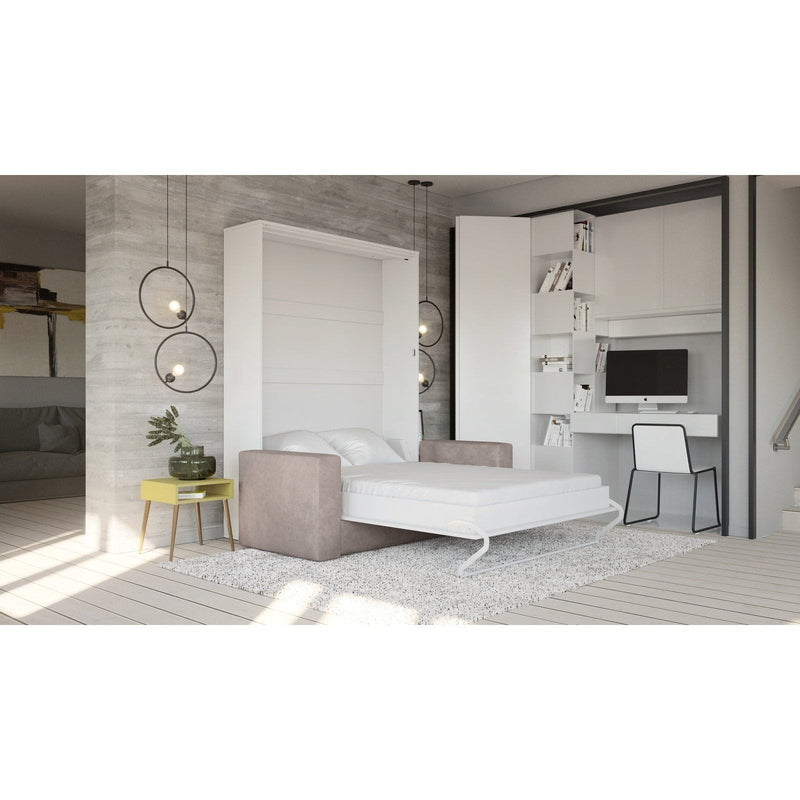 Maxima House Murphy bed European Full XL Vertical with Sofa Invento.  IN001W-B - Backyard Provider