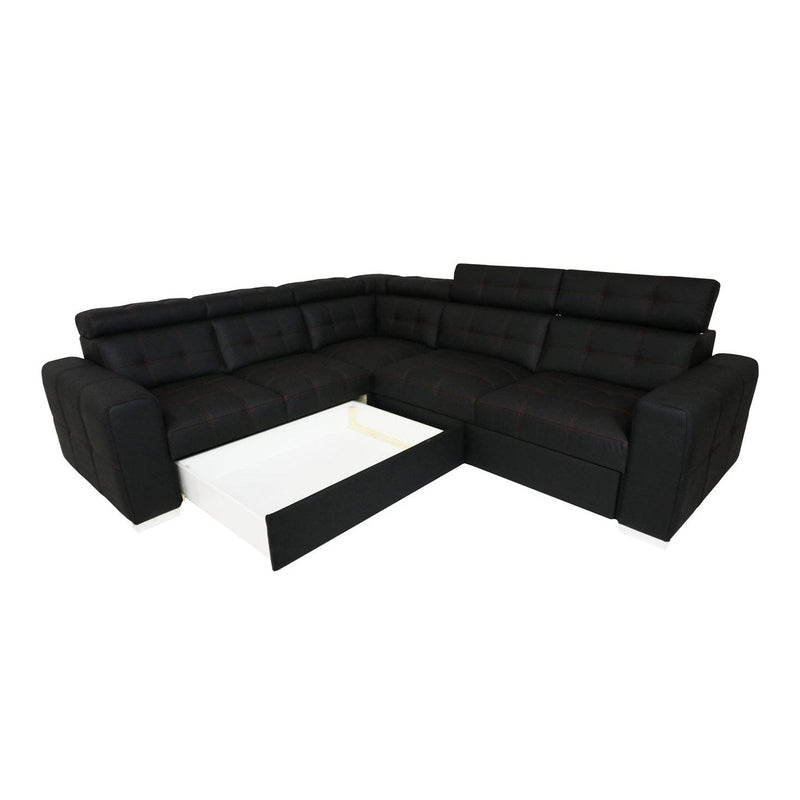 Sleeper Sectional IRYS with storage and FULL size sleeper, Right - Backyard Provider