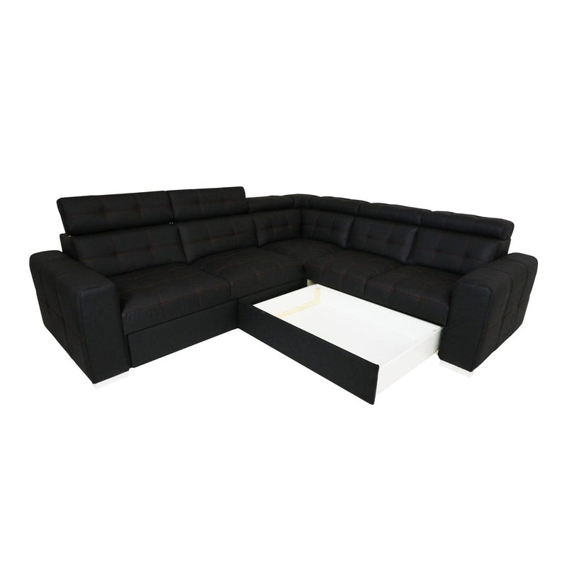 Sleeper Sectional IRYS with storage and FULL size sleeper - Backyard Provider