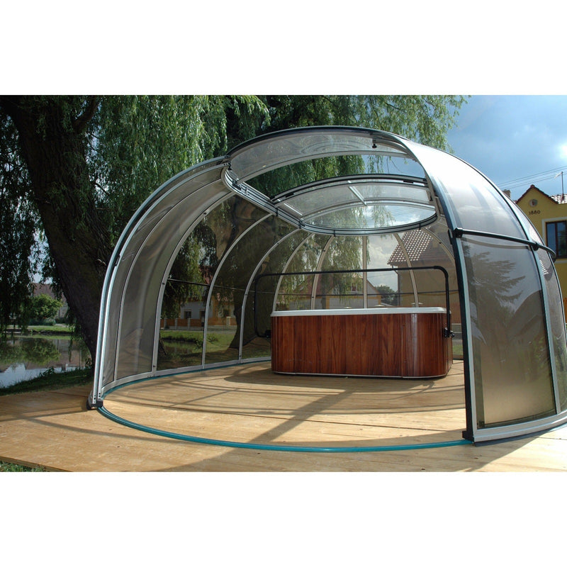 Sunrooms-Enclosures Spa Sunhouse Hot Tub Enclosure, 20’2”L, 13’6”W, 7’6”H