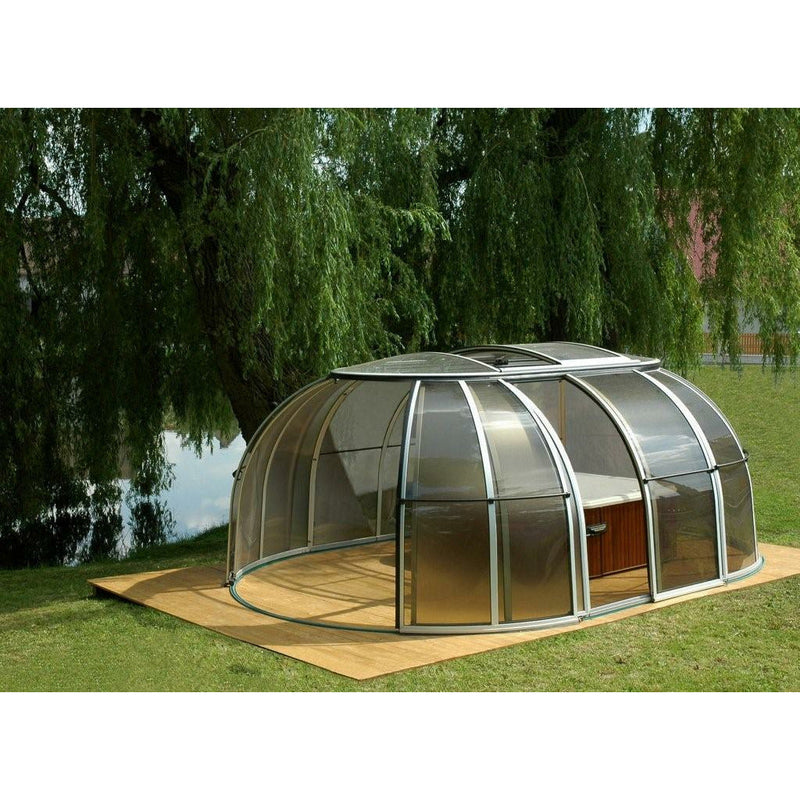 Sunrooms-Enclosures Spa Sunhouse Hot Tub Enclosure, 20’2”L, 13’6”W, 7’6”H