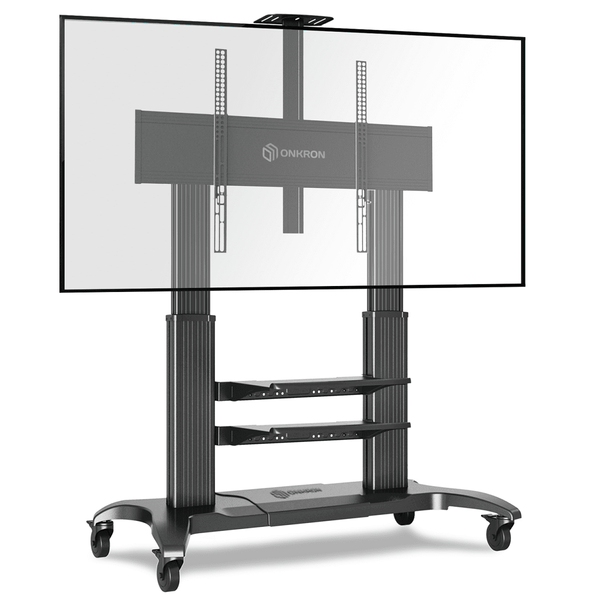 Mobile stand for TV or interactive panel 60"-100" max 301 lbs, black - TS2811-B