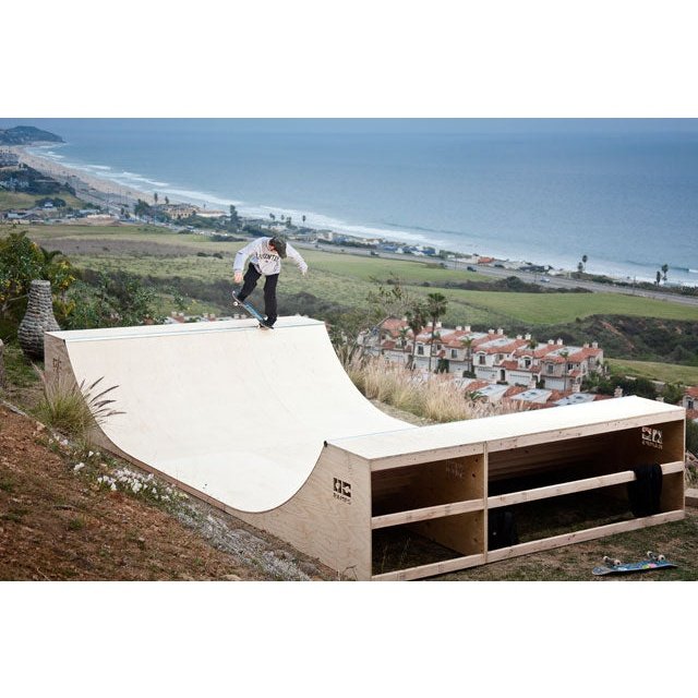 OC Ramp Half Pipe Ramp- 16' Wide - Backyard Provider