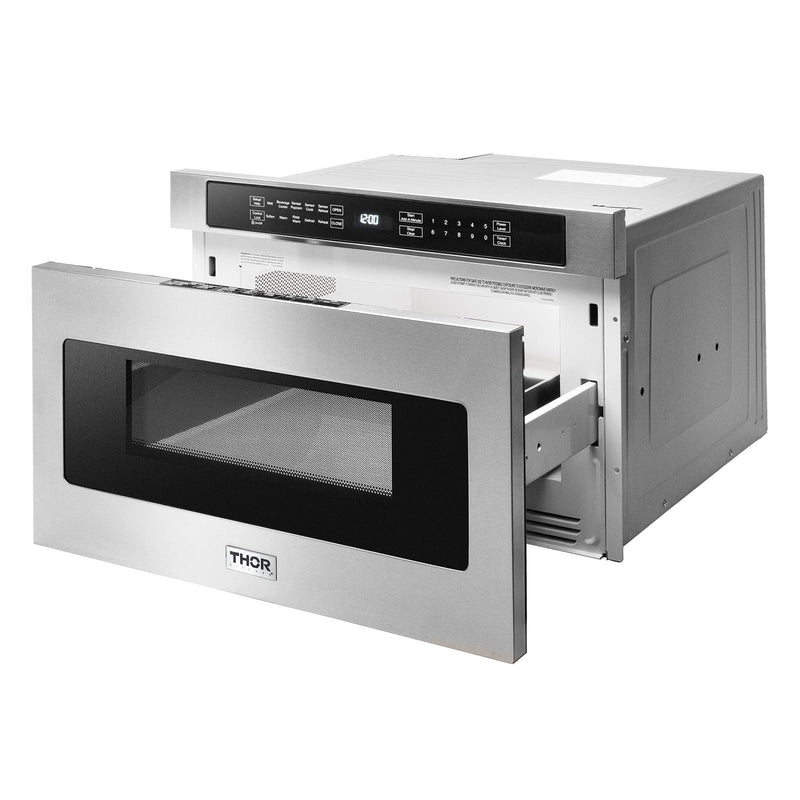 Thor Kitchen Appliance Package - 48 in. Gas Range, Dishwasher, Refrigerator, Microwave Drawer, AP-LRG4807U-6