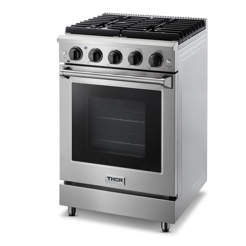 Thor Kitchen 24 in. Professional Gas Range in Stainless Steel, LRG2401U