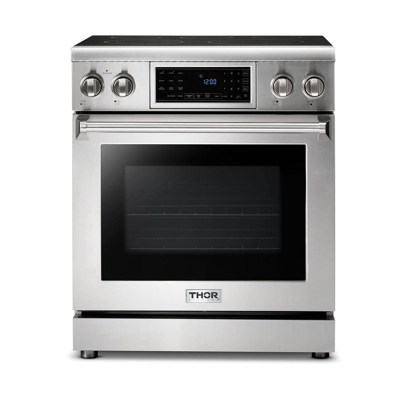 Thor Kitchen 30 Inch Air Fry and Self-Clean Professional Electric Range, TRE3001