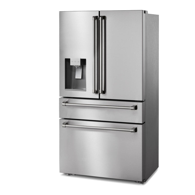 Thor Kitchen Appliance Package - 48 in. Gas Range, Dishwasher, Refrigerator with Water and Ice Dispenser, Microwave Drawer, AP-LRG4807U-12