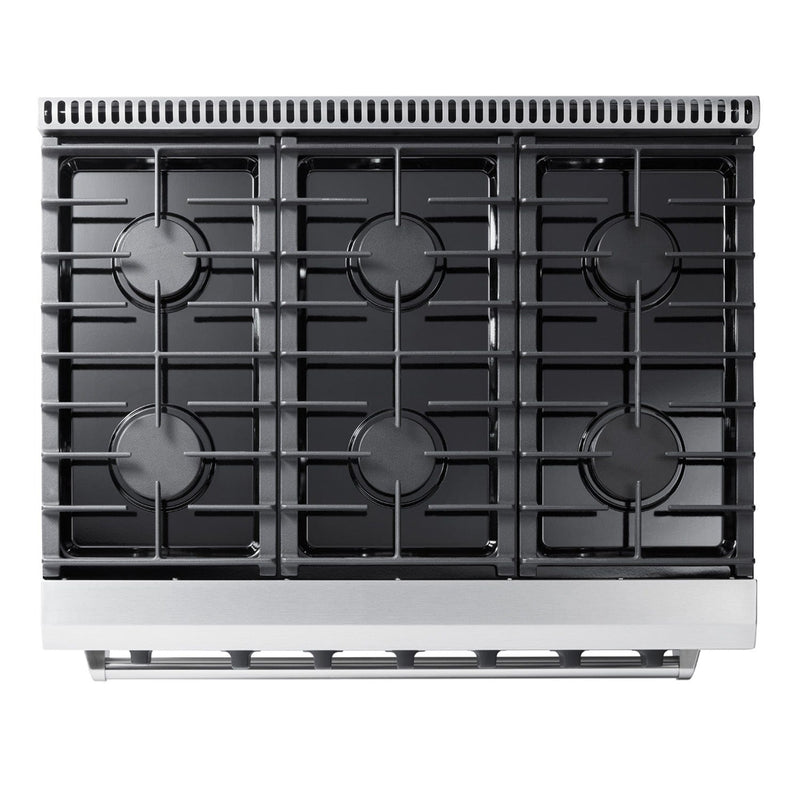 Thor Kitchen Appliance Package 36 in. Gas Range, 36 in. Range Hood, AP-LRG3601U