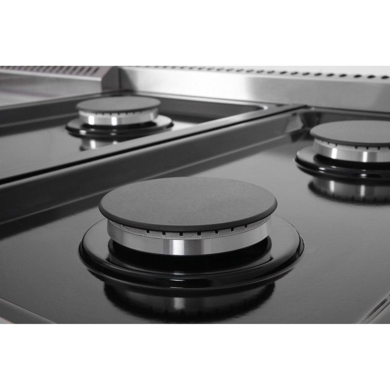 Thor Kitchen Appliance Package - 48 in. Gas Range, Wall Mount Range Hood, AP-LRG4807U-W