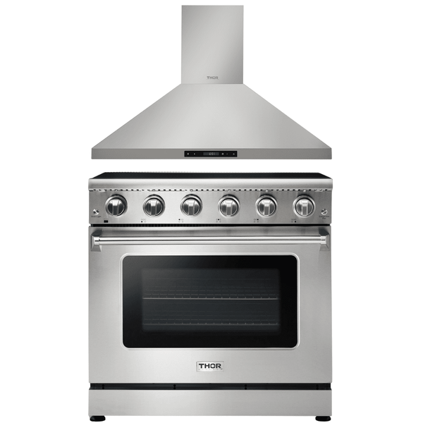 Thor Kitchen Appliance Package 36 in. Electric Range, 36 in. Range Hood, AP-HRE3601