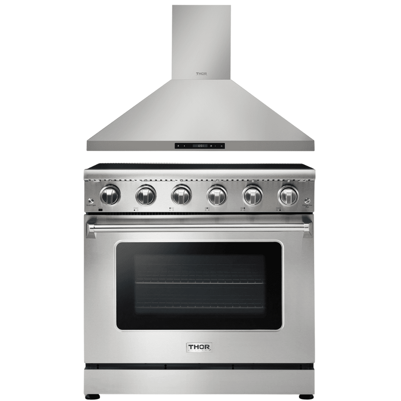 Thor Kitchen Appliance Package 36 in. Electric Range, 36 in. Range Hood, AP-HRE3601