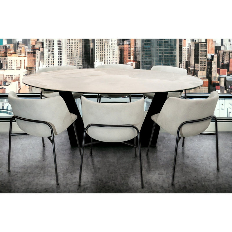 Maxima House GABRIELE Dining set - DI004-CH006 - Backyard Provider