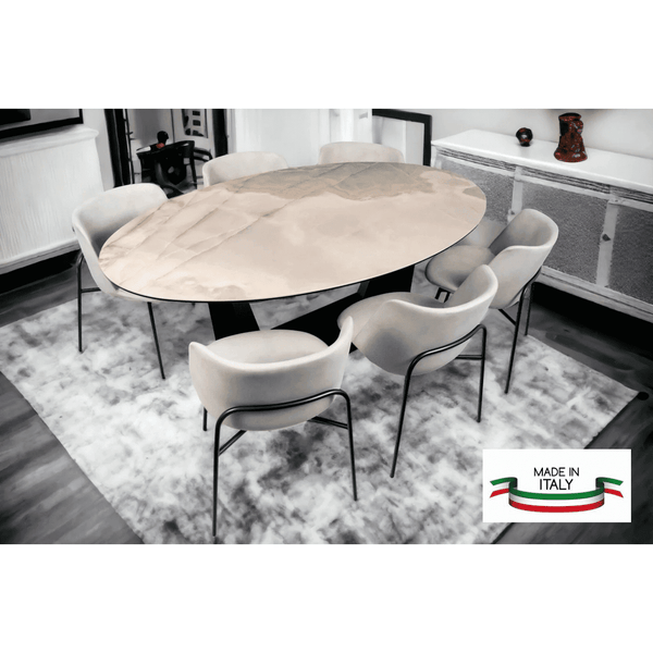 Maxima House GABRIELE Dining set - DI004-CH006 - Backyard Provider