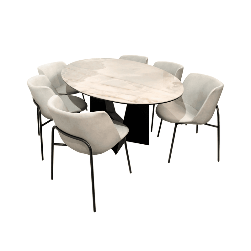 Maxima House GABRIELE Dining set - DI004-CH006 - Backyard Provider