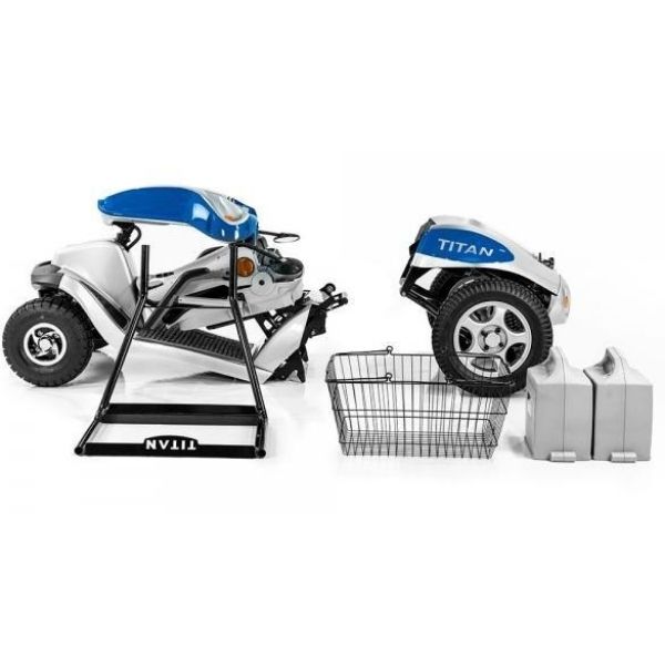 Tzora Titan Hummer XL Folding 4-Wheel Mobility Scooter - Backyard Provider