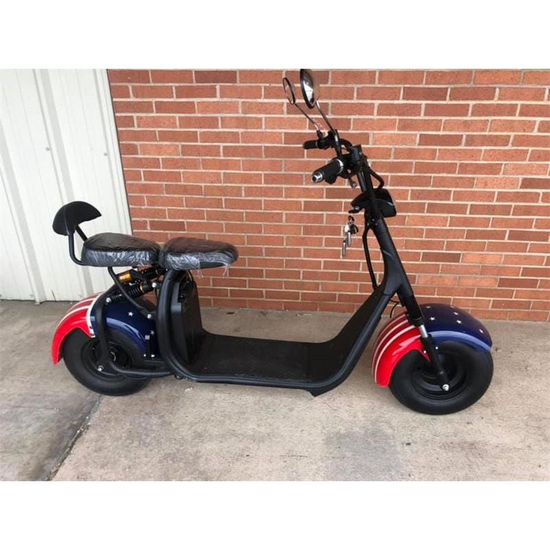 SoverSky X7 60V 2000W Fat Tire Electric Scooter - SOV-X7-RED