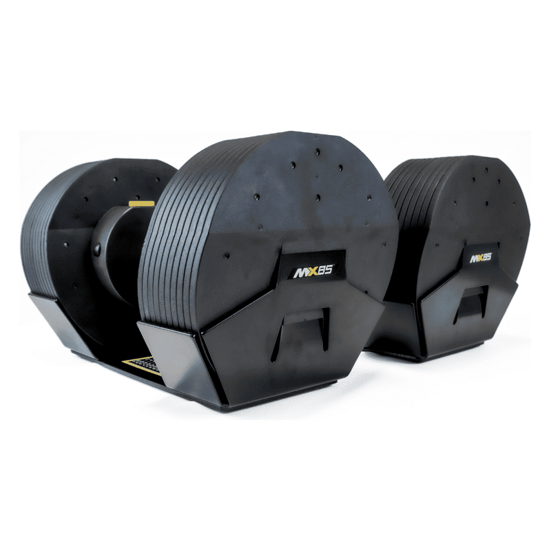 MX85 Rapid Change Adjustable Dumbbells (12.5 lbs to 85 lbs) (Pair) - Backyard Provider