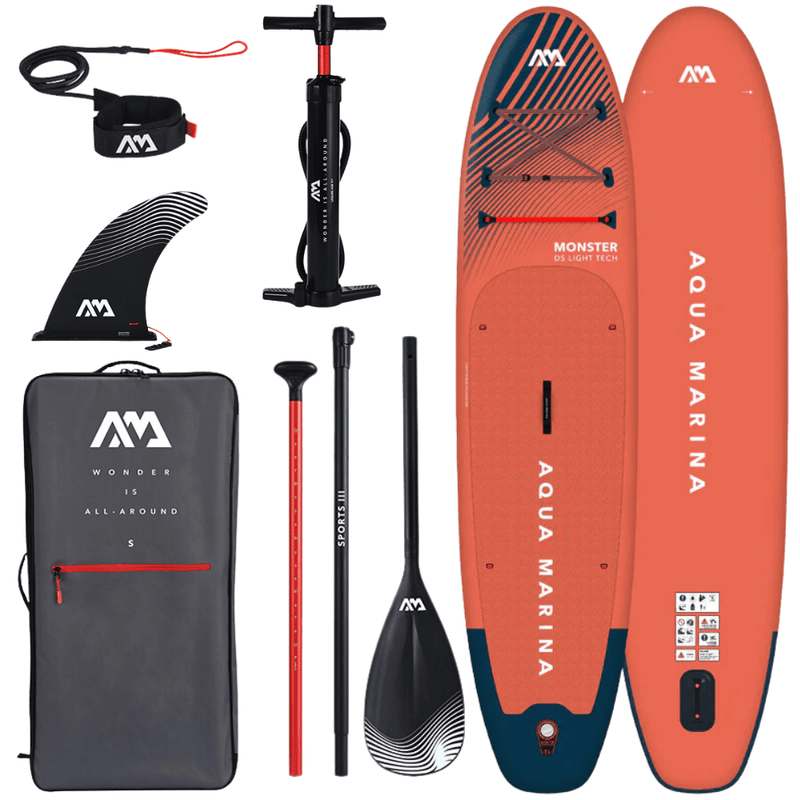 Aqua Marina 12’0″ Monster - All-Around iSUP, 3.66m/15cm, with paddle and safety leash