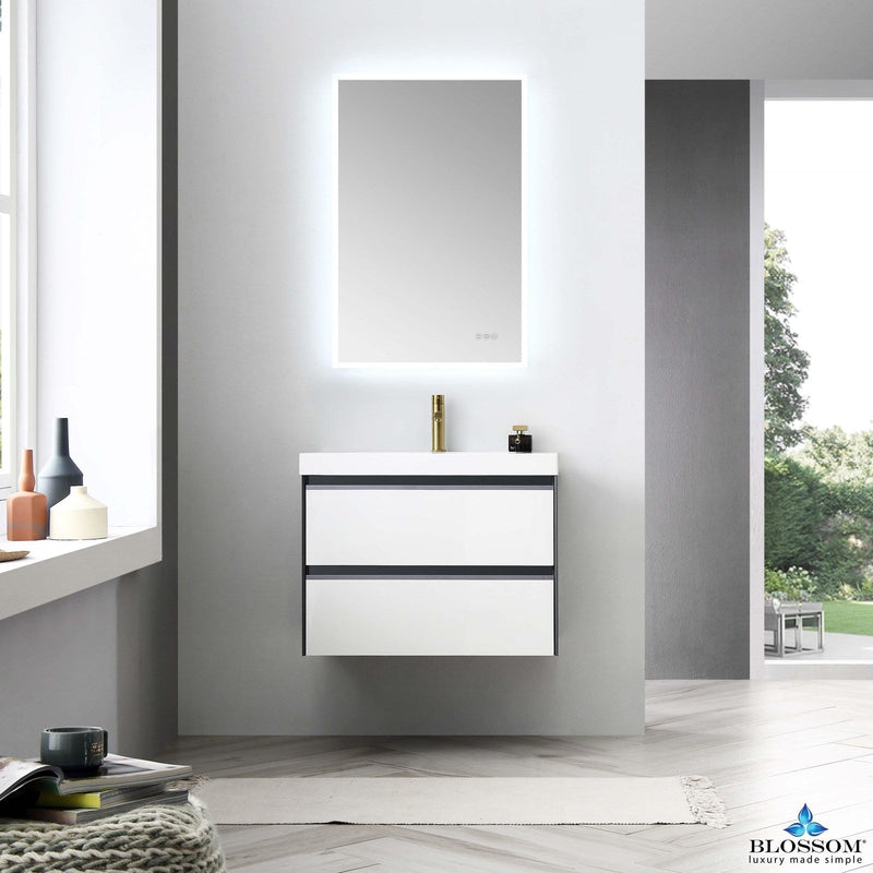 Blossom Berlin – 30 Inch Vanity – Glossy White & Glossy Grey - V8019 30 01 - Backyard Provider